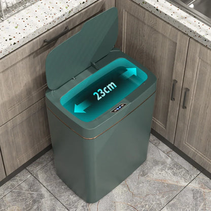 15/18L Smart Sensor Trash Can Waterproof Intelligent Touchless Trash Can Quiet Auto Motion Sensor Rubbish for Kitchen Bathroom