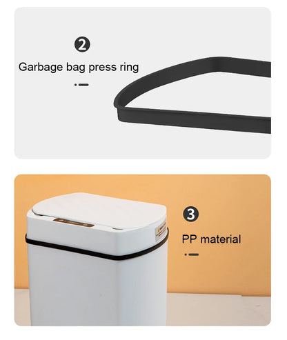 Smart trash can for kitchen House Smart home Dustbin Wastebasket Bathroom automatic sensor trash can garbage bin cleaning tools