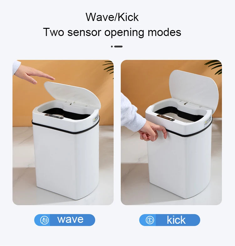 Smart trash can for kitchen House Smart home Dustbin Wastebasket Bathroom automatic sensor trash can garbage bin cleaning tools