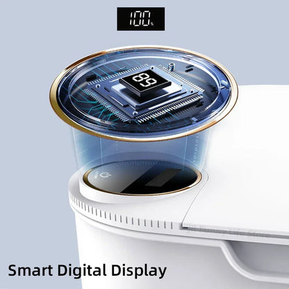 18L Smart Sensing Trash Can Smart Sensor Trash Bin with Display Type-C Recharging Automatic Wastebin Kitchen Toilet Wastebasket