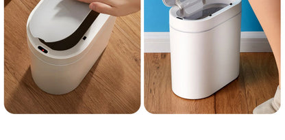 Smart Trash Can Narrow 7/9L Waterpoof Bathroom Toilet Garbage Bin Kitchen Baskets Dustbin Automatic Sensor Trash Can Wastebasket