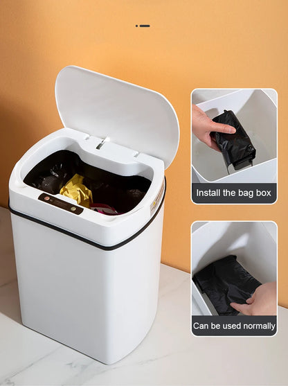 Smart trash can for kitchen House Smart home Dustbin Wastebasket Bathroom automatic sensor trash can garbage bin cleaning tools