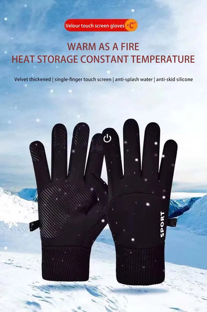 Winter Waterproof Men's Gloves Windproof Sports Fishing Touchscreen Driving Motorcycle Ski Non-slip Warm Cycling Women Gloves