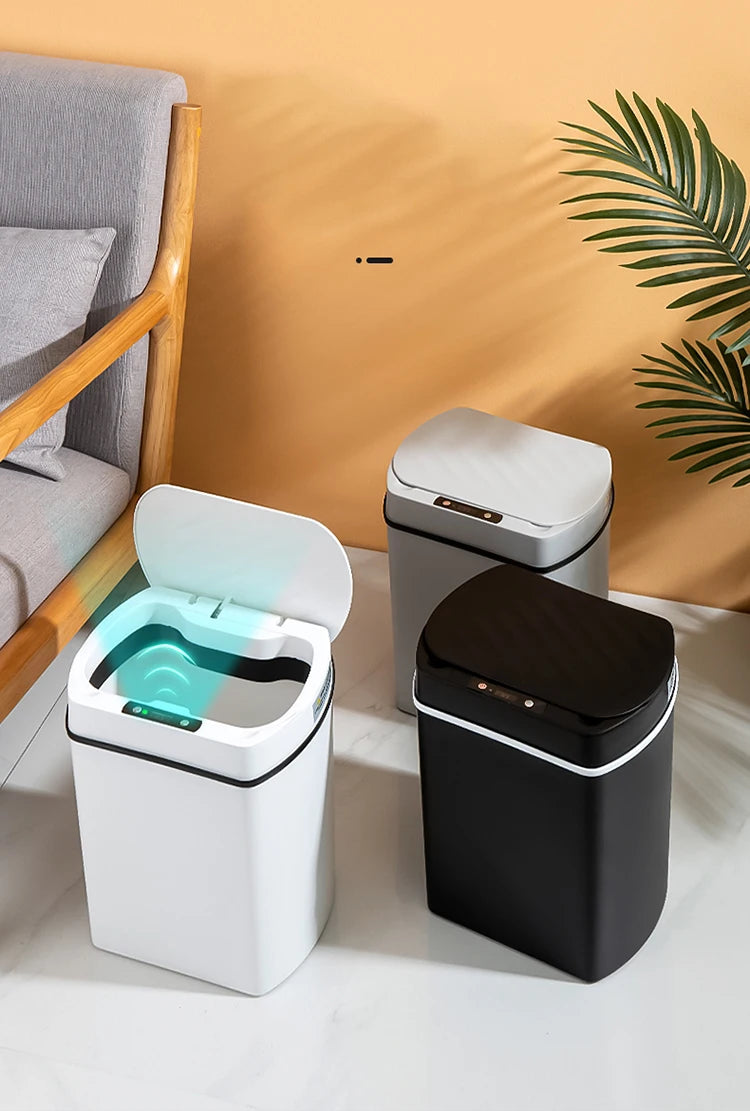 Smart trash can for kitchen House Smart home Dustbin Wastebasket Bathroom automatic sensor trash can garbage bin cleaning tools